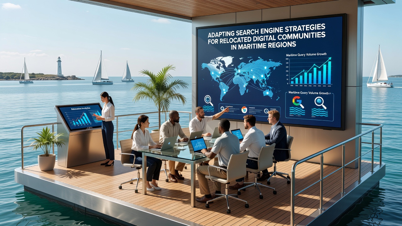 Search optimization tools applied to maritime community platforms after relocation