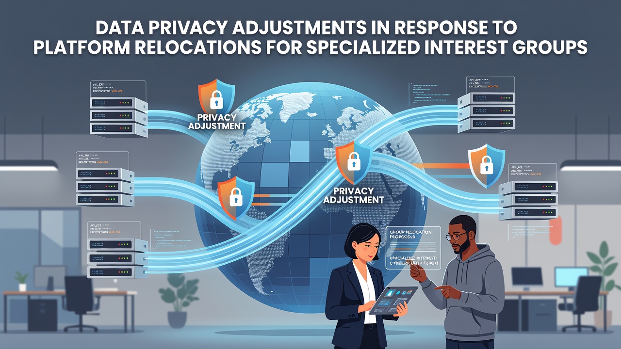 Data Privacy Adjustments in Response to Platform Relocations for Specialized Interest Groups