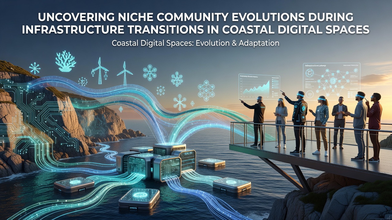Uncovering Niche Community Evolutions During Infrastructure Transitions in Coastal Digital Spaces